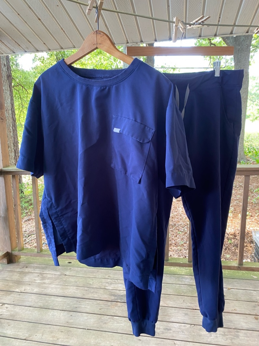 Figs Dark Blue Womens Scrubs Set
